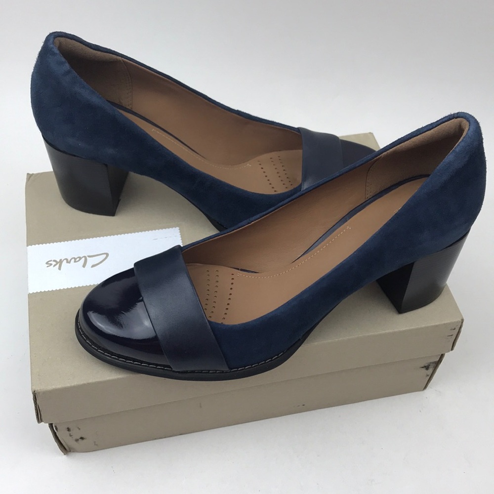 New Clark’s Dress Pump Tarah Brae Navy